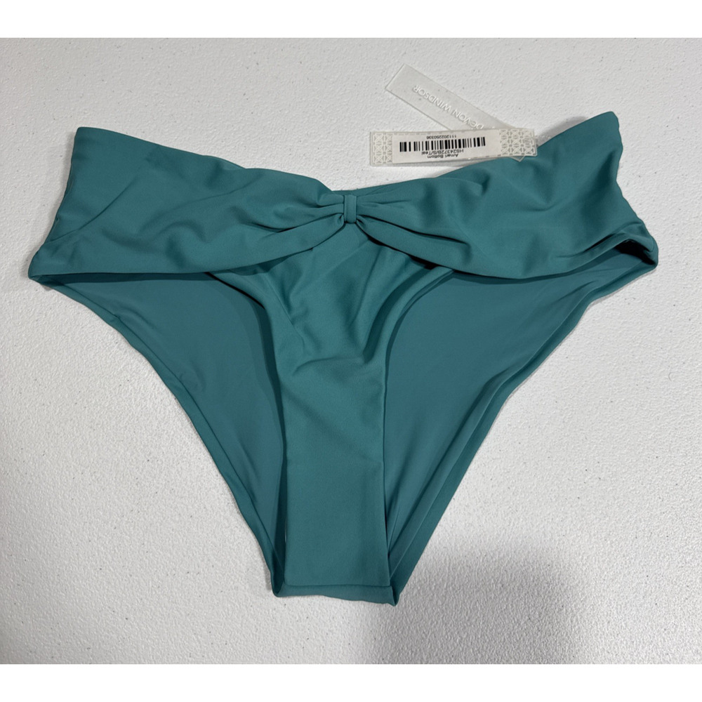 Devon Windsor Amari Bikini Bottom Teal Swimwear Womens Size L Beach Pool Boat